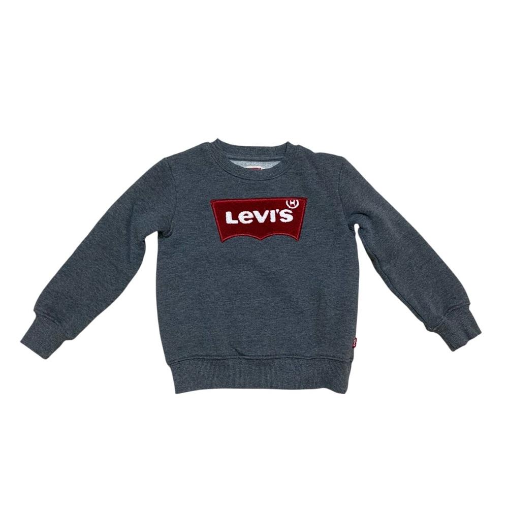 Levi's Kids Charcoal Jogger Levi’s Sweatsuit Logo Gray Red - Picture 3 of 11